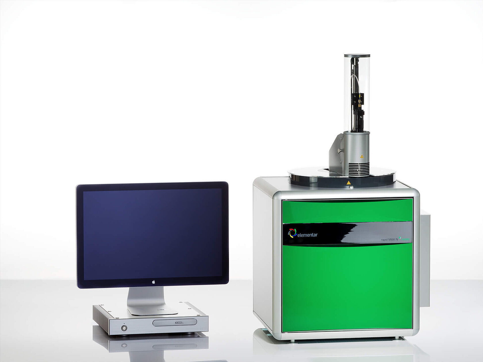 Nitrogen and protein analyzer rapid MAX N exceed with computer and monitor