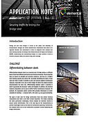 First page of an application document, showing some bridge pictures