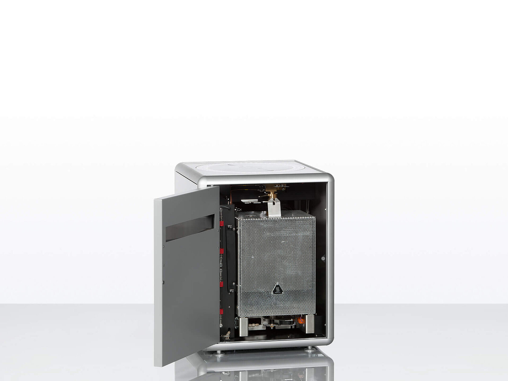 Oxygen analyzer rapid OXY cube with open door
