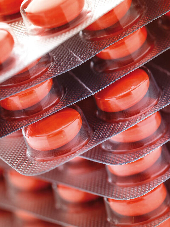 Blister pack of tablets