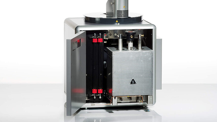 Nitrogen and protein analyzer rapid MAX N exceed with open door and furnace slid out