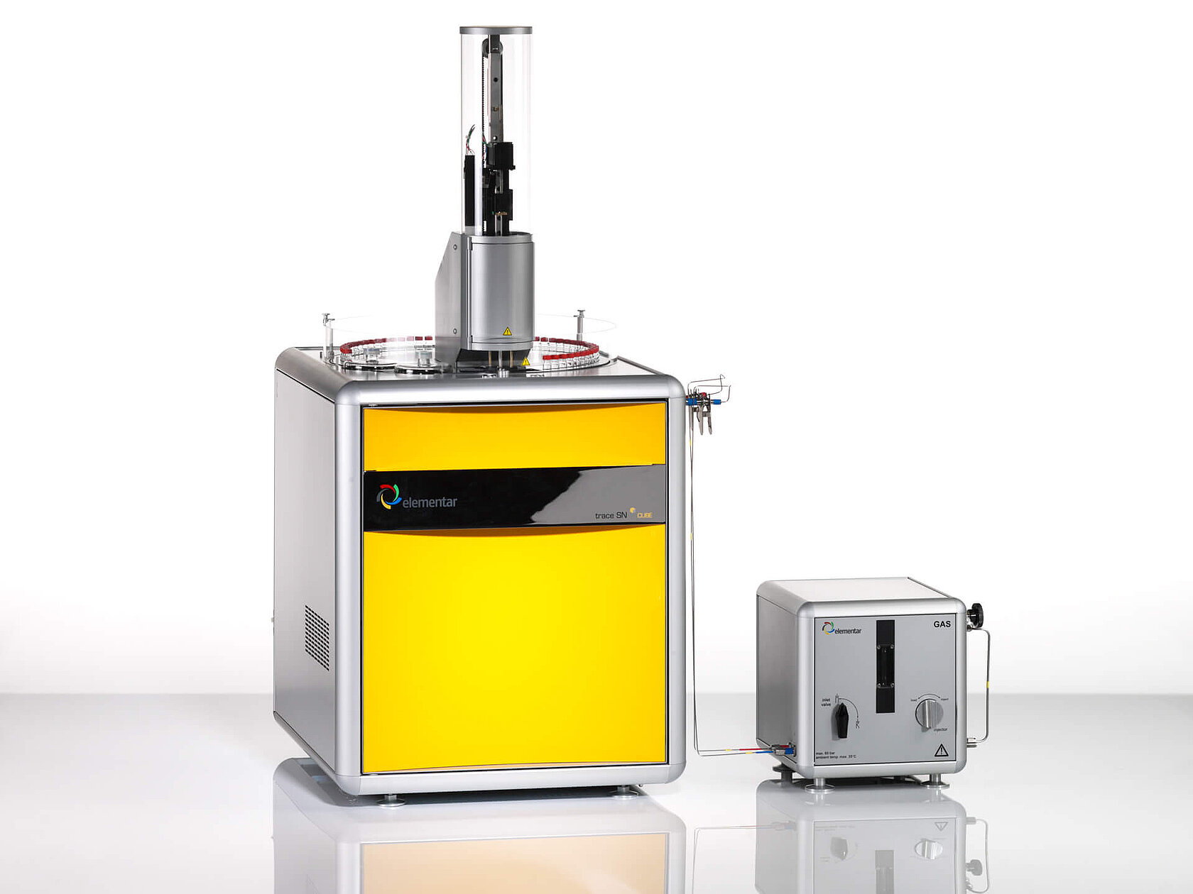 Sulfur and nitrogen analyzer trace SN cube with gas module
