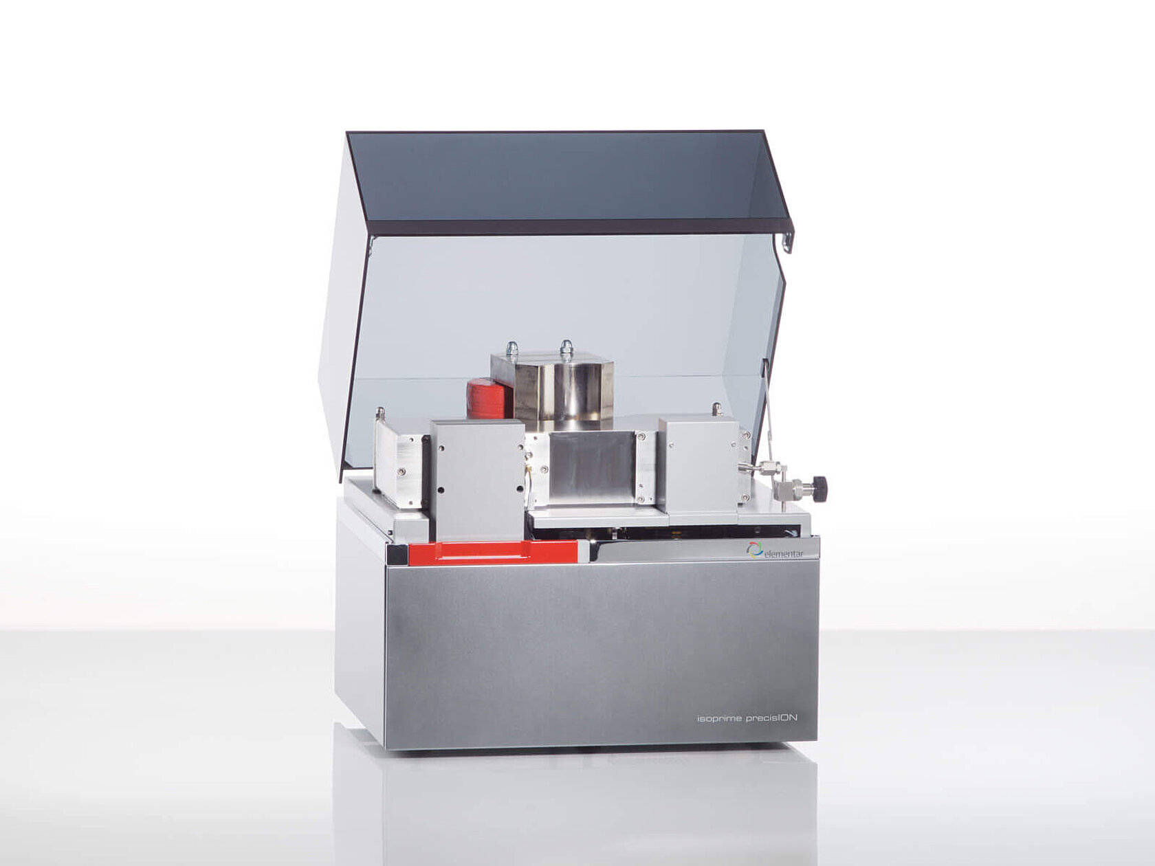 Isotope ratio mass spectrometer isoprime precisION with open hood