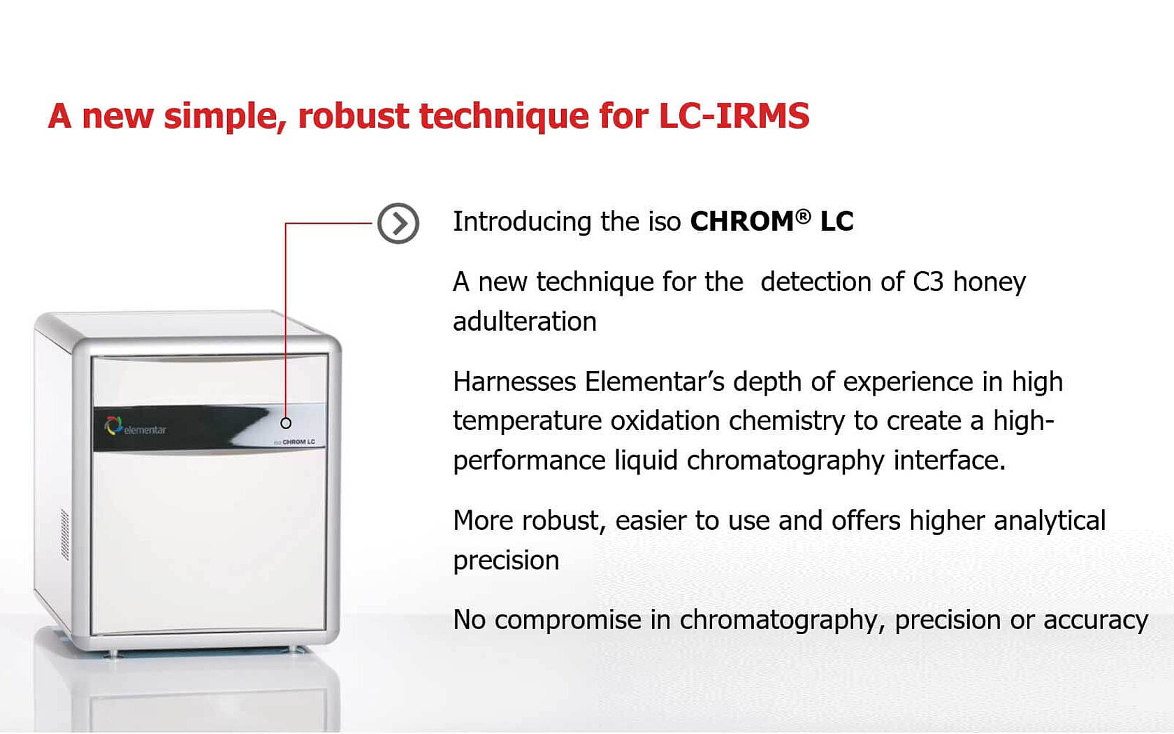 Introducing the iso CHROM® LC