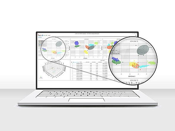 Screenshot of multi-variate analysis with ArDB