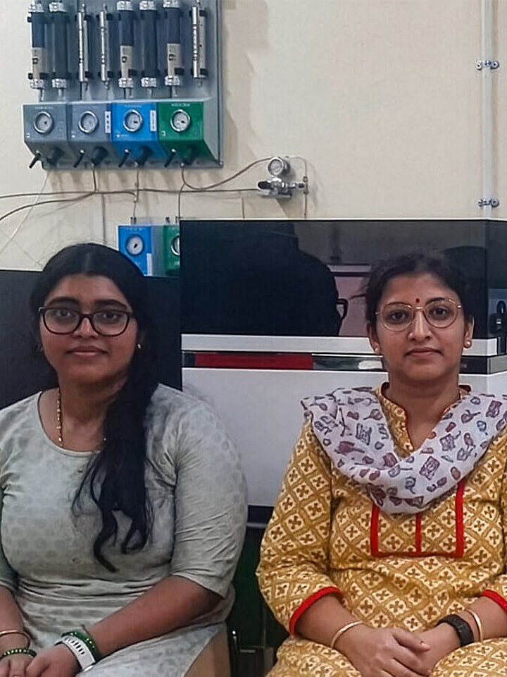 Kusuma D K Young Professional II and Mrs Varsha Damodar Naik-Research Associate